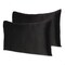 Homeroots 20 x 26 in. Black Dreamy Silky Satin Standard Size Pillowcases 387859 - alternate 6